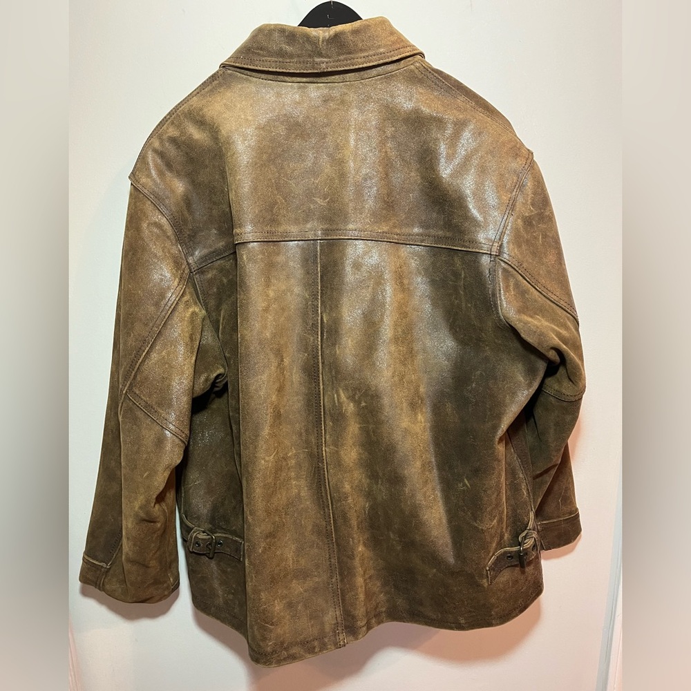 ‼️Rare Vintage Skyjacker Leather Motorcycle Biker Jacket (heavyweight)